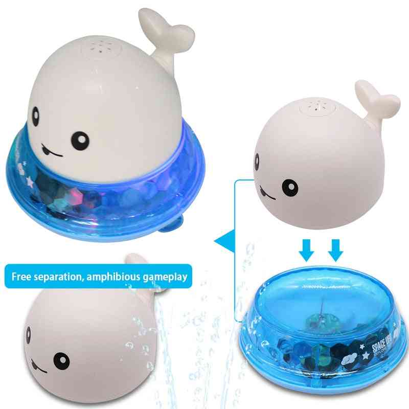 Whale Shape Led Light Creative Water Spray Ball Baby Bath