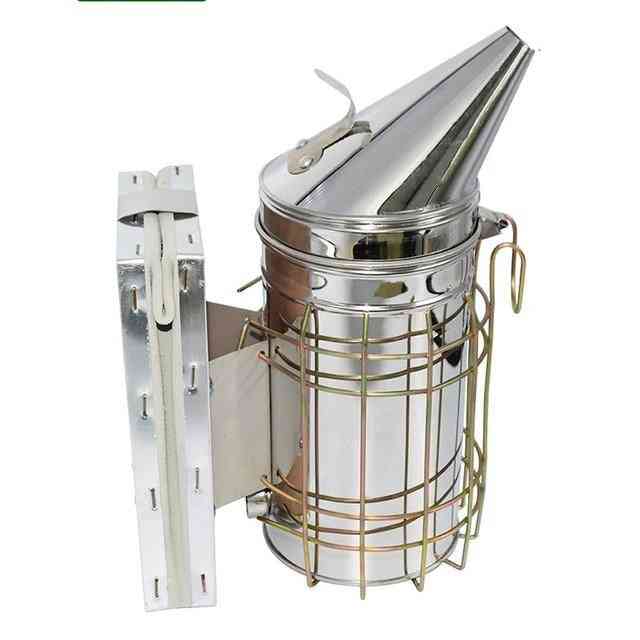 Beekeeping Smoker Stainless Steel Equipment, Bee Manual Smoke Maker With Hanging Hook