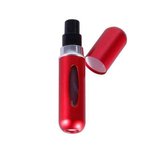 Prenosna mini steklenička za parfume, ki jo je mogoče ponovno napolniti, z razpršilom