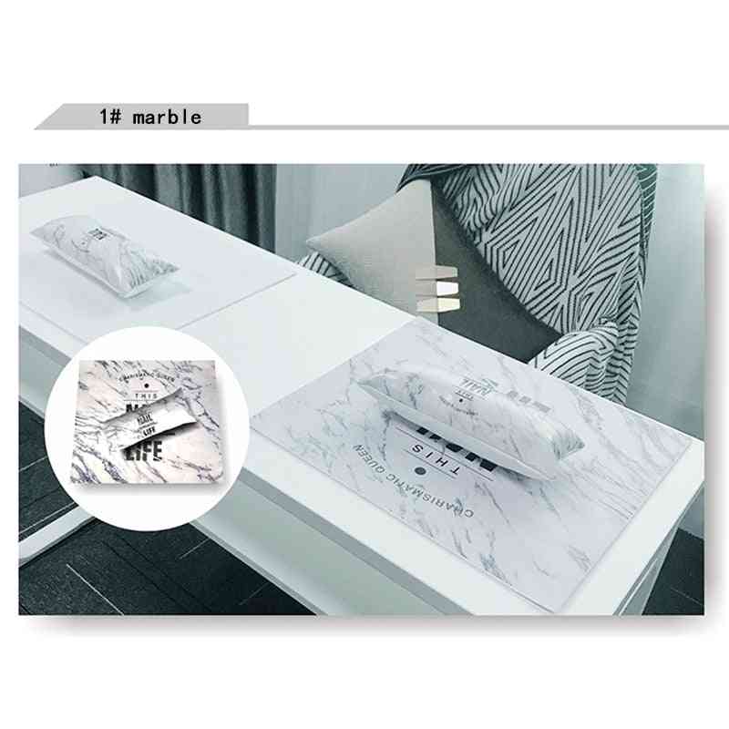 Nagelkunst Handkissen Kissen für Nagellack Salon Maniküre, Handauflage - grau