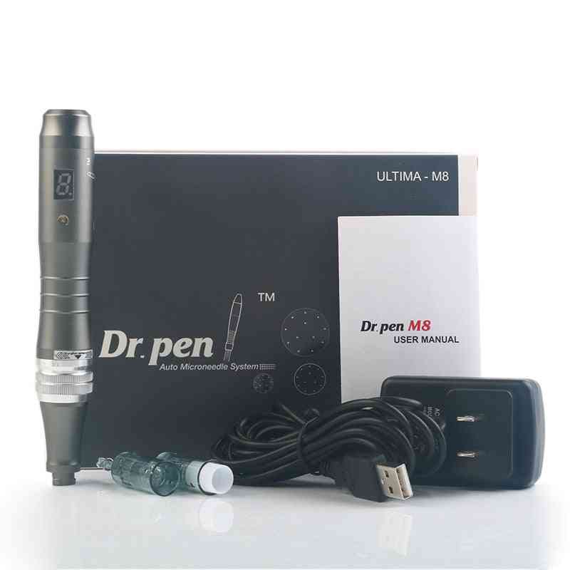 Wireless Digital Display 6 Levels Dr. Pen Ultima M8 Microneedling Pen Of Rechargeable Skin Care Kit
