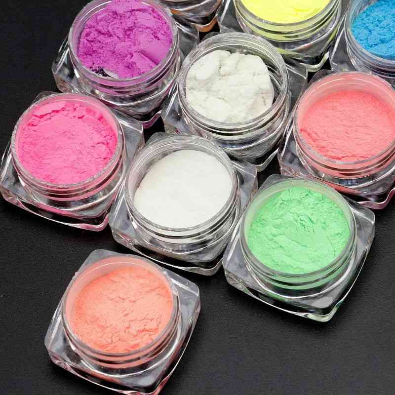 10pcs Luminous Powder Resin Pigment Dye Uv Epoxy Diy Making Jewelry Accessories
