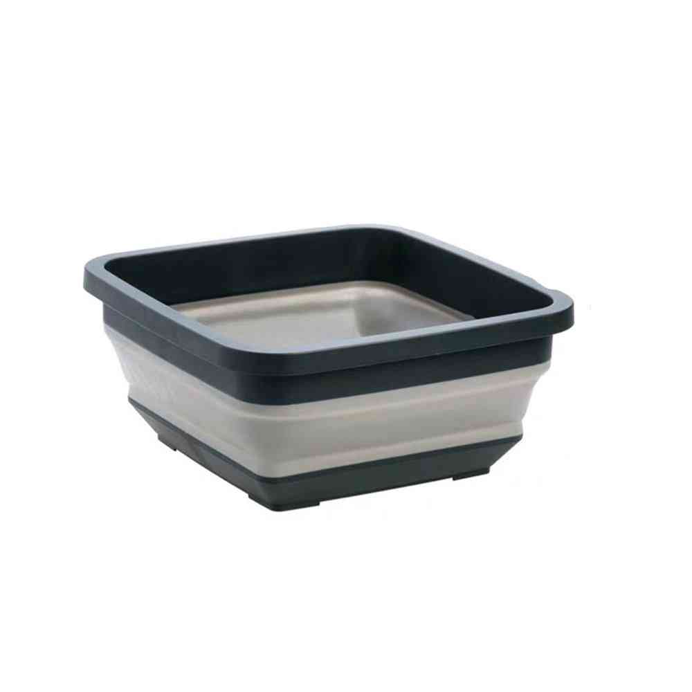 Portable Folding Washbasin - Telescopic Plastic Laundry Tub