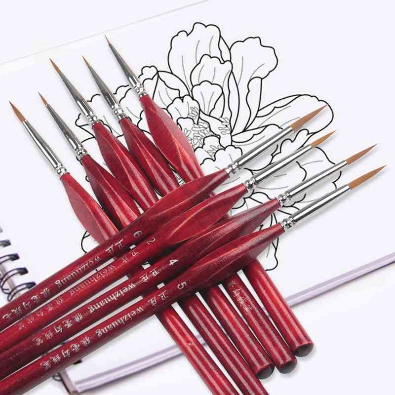 Extra Fine Detail Paint Brushes For Artist - Miniature Model, Maker Tool Set For Oil Painting