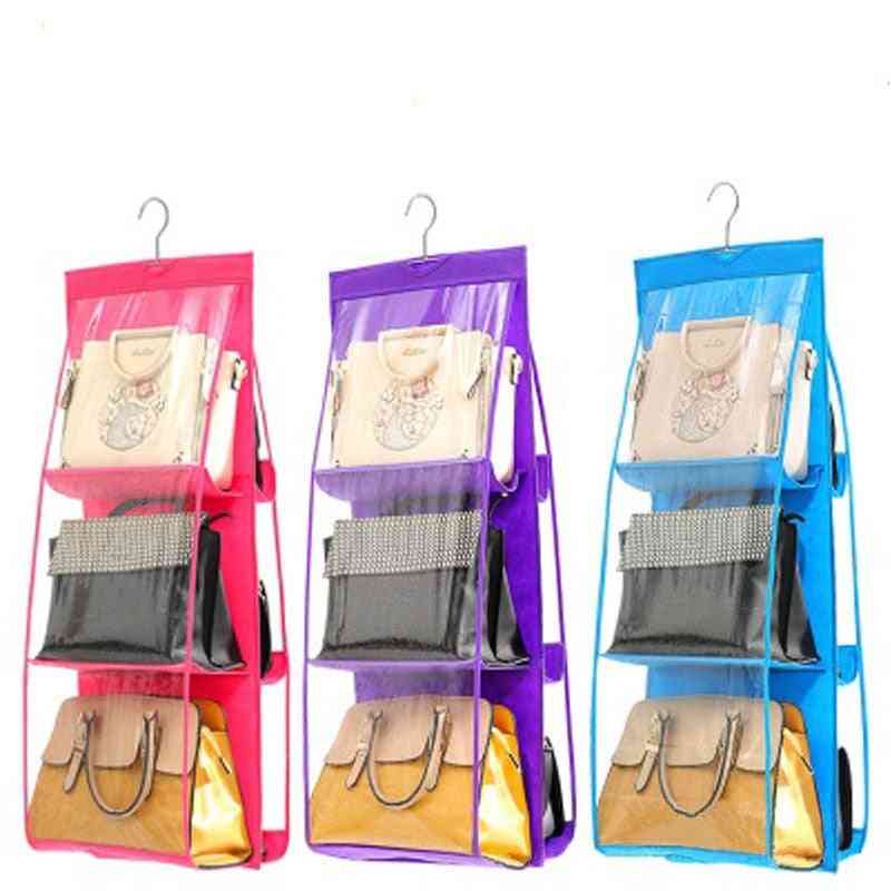 Anti Dust Pocket Folding Hanging Handbag Purse Storage Holder Organizer