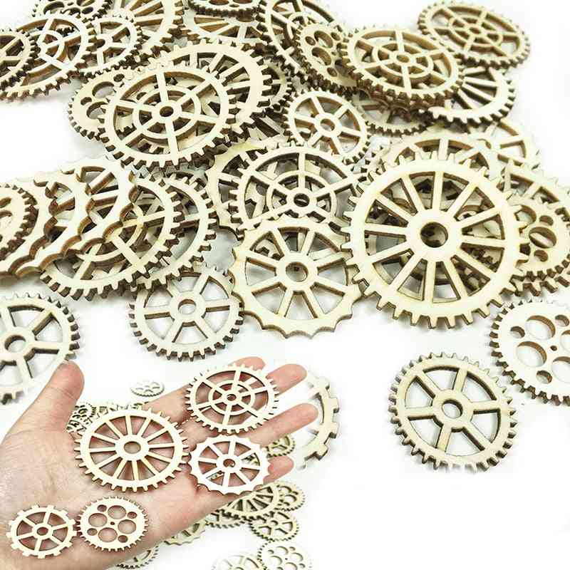 Round Gear Hanging Tags For Christmas Tree - Diy Engraving Crafts, Ornament For Wedding, Party Decor