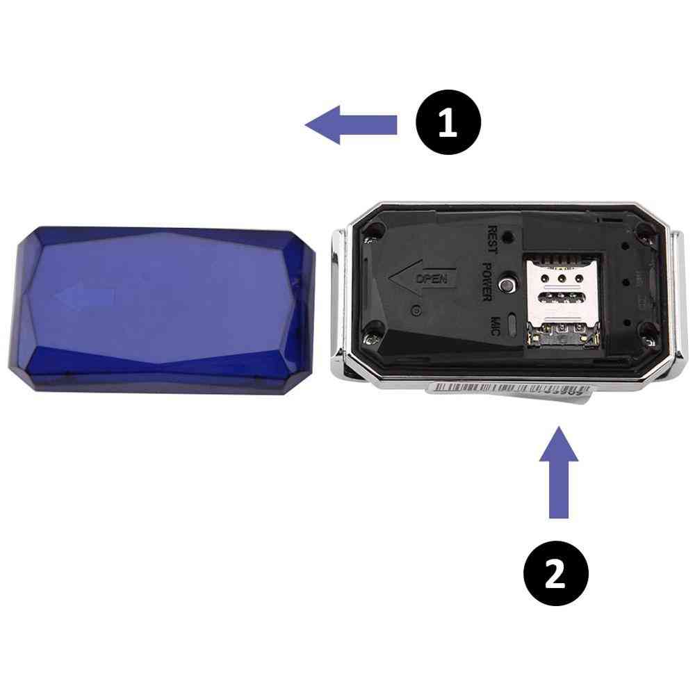 Kæledyr smart gps tracker - ip67 vandtæt justerbar praktisk anti-mistet krave sporingslokator med gratis app - blå