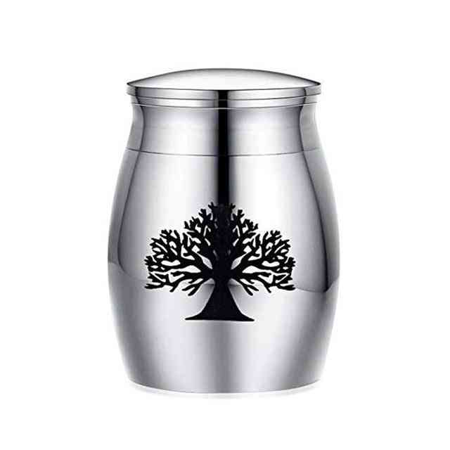 Always In My Heart Pets Ashes Memorials Stainless Steel Cremation Urn Casket - No Deformation Funeral Container