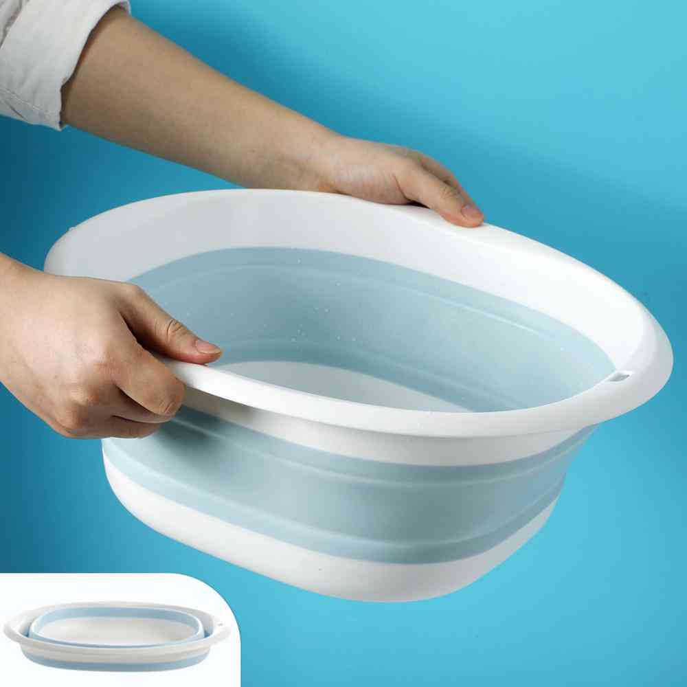 Portable Household Plastic Folding Wash Basins -laundry Tub