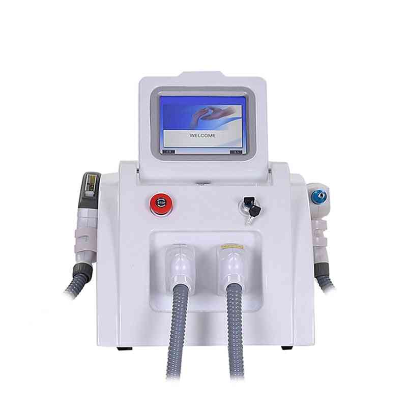 Portable 2 In 1 Shr Opt+ Radio Frequency+ Nd Yag Tattoo Removal Machine