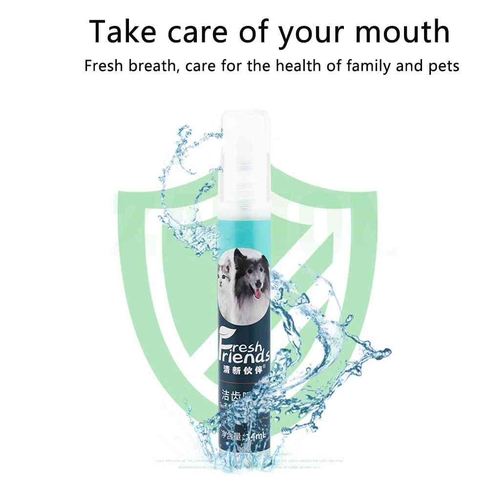 Pulverizarea dentară bacterii ucid și curăță ceață îngrijire orală portabilă, câine mic și pisică îndepărtează placa de respirație urât mirositoare