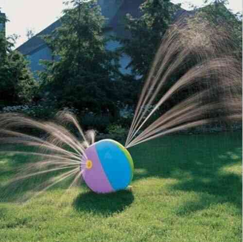 3 Jahre + Unisex, aufblasbarer Sprinklerball, damit Kinder spielen und Spaß haben können (als Bild) -