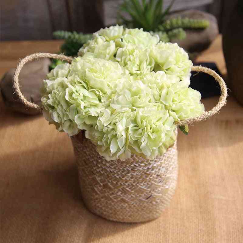Hand Silk Blooming Silk Hydrangeas Artificial Wedding Home Decoration