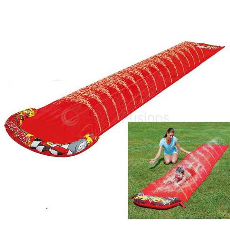 Outdoors Kids Inflatable Spray Sprinkler 5m Single Slide Super Water Slide Ideal (red)