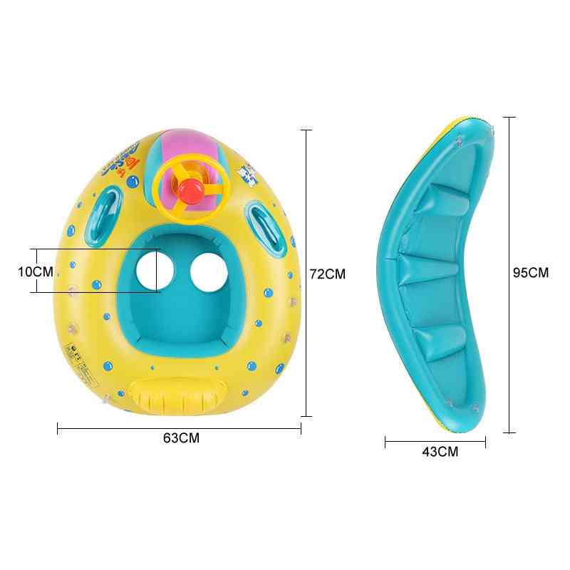 Bateau de siège gonflable de flotteur de natation gonflable pour les enfants de 3-6y - a
