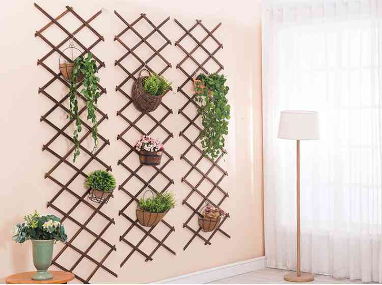 Expanding Wooden Garden Wall Fence - Panel Plant Climb Trellis Support
