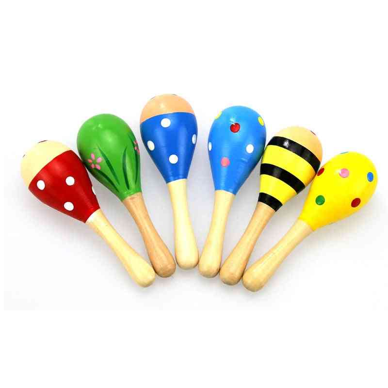 6 Colors 1pc Baby Rattle For Infant Educational- Colorful Sand Hammer Musical Instrument For And (random 1pc)