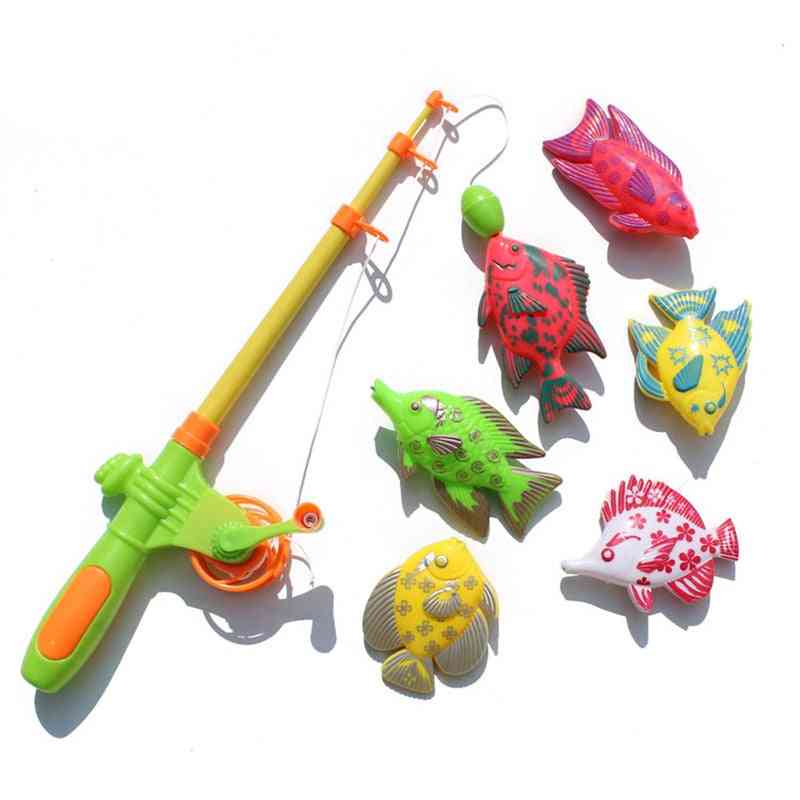 משחקי דיג לילדים - צעצוע מוט דיג מגנטי, מוט נשלף לילדים - 1 יחידות