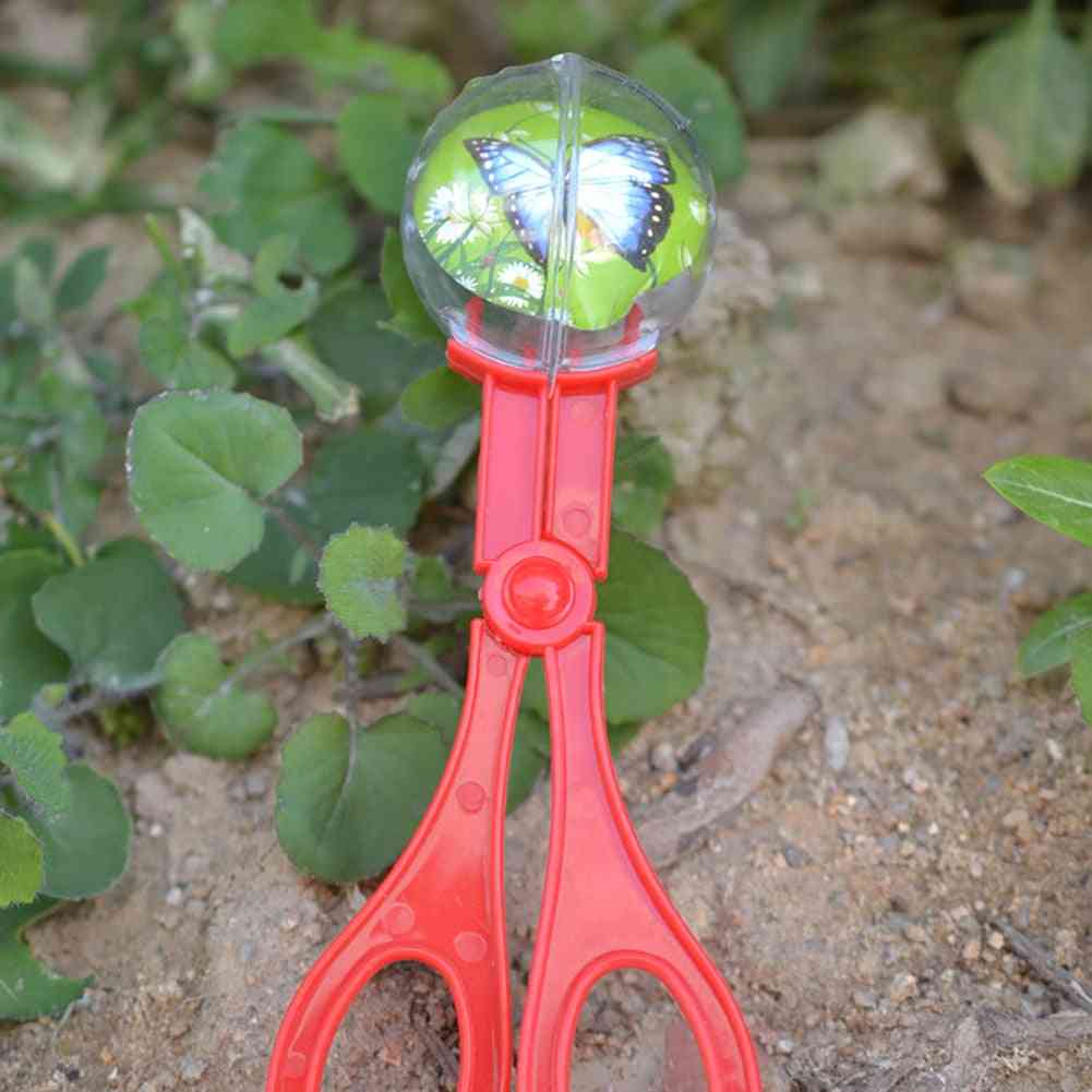 Bug Insect Catcher Scissors Tongs Tweezers Scooper Clamp Kids Toy Cleaning Tool (random)