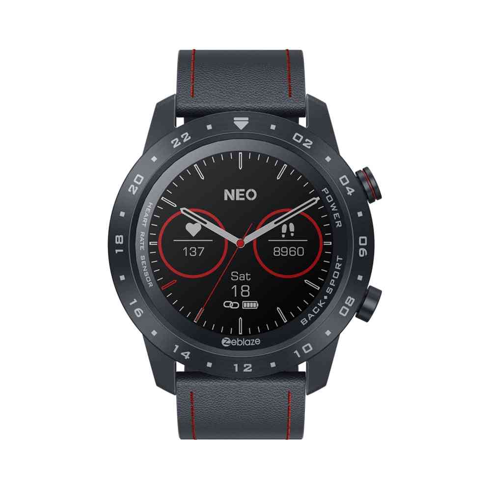 Smartwatch per salute e fitness, impermeabile / migliore durata della batteria design classico e bluetooth 5.0, android / ios - nero