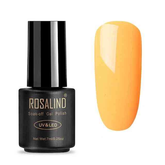 Neon gel polish lak hybrid negle til manicure 7ml semi permanent blødgør primer base topcoat - ra51