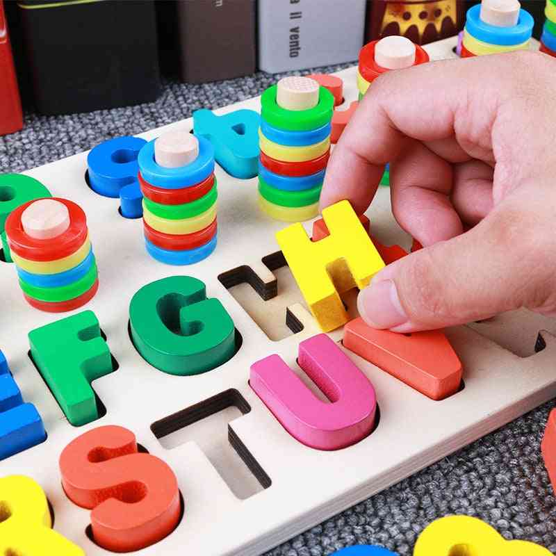 детски дигитални букви цветни познания пъзел бебе-ранно обучение градивни елементи montessori играчки