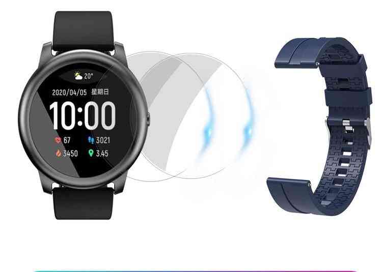 Solar Smart Watch - Waterproof Heart Rate Monitor Supporting Bluetooth For Ios And Android