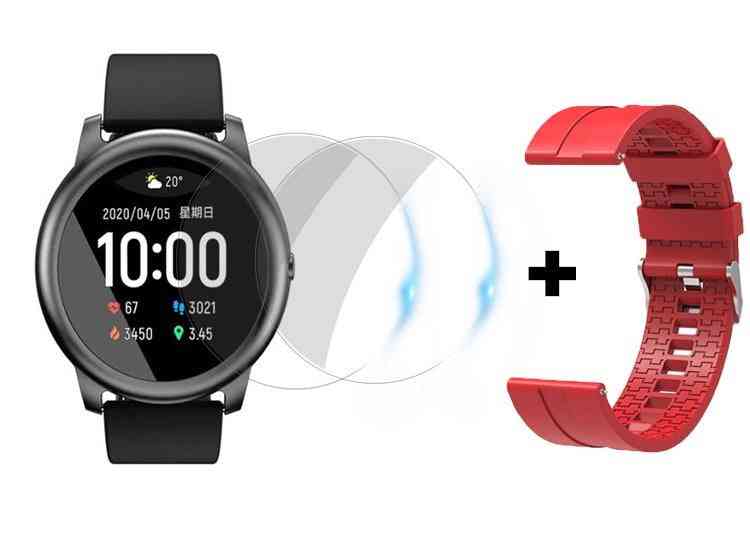 Solar Smart Watch - wasserdichter Herzfrequenzmesser, der Bluetooth unterstützt. für iosand android - schwarz
