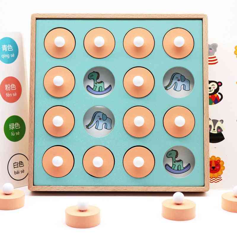 3d Wooden Memory Match Chess Education Game