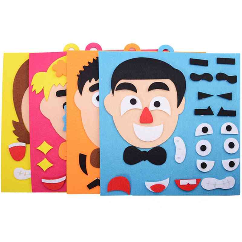 30cm*30cm Creative Facial Expression - Educational Puzzle Toy For
