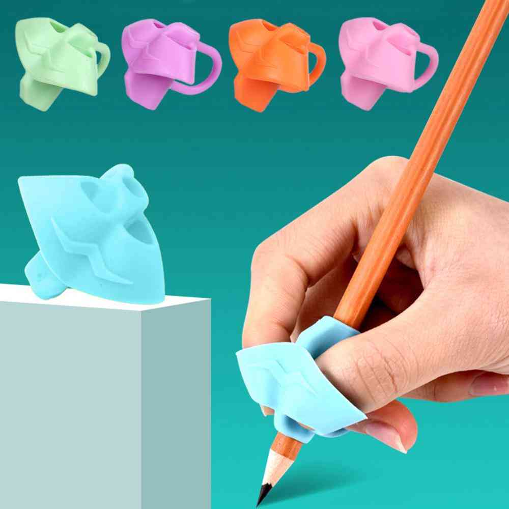 Pencil Corrective Grip Beginners Writing- Grip Tool Pen Help Fixture Correct Finger Position Kids