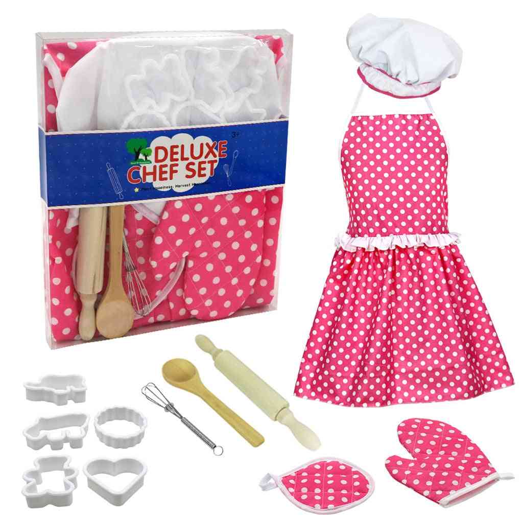 12pc Kids Cooking And Baking Set-chef Role Play