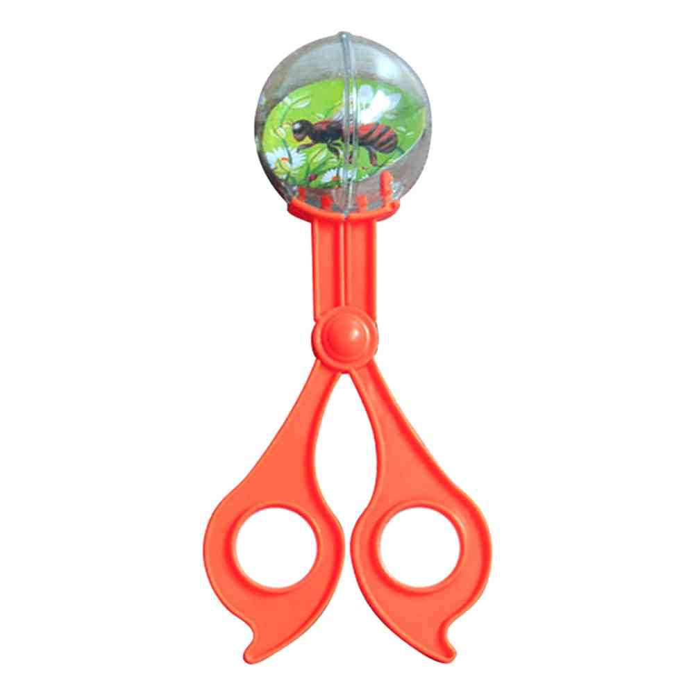 2 pezzi / set forbici cacciatore di insetti pinze pinzette strumento di pulizia morsetto giocattolo per bambini (come mostra l'immagine) -