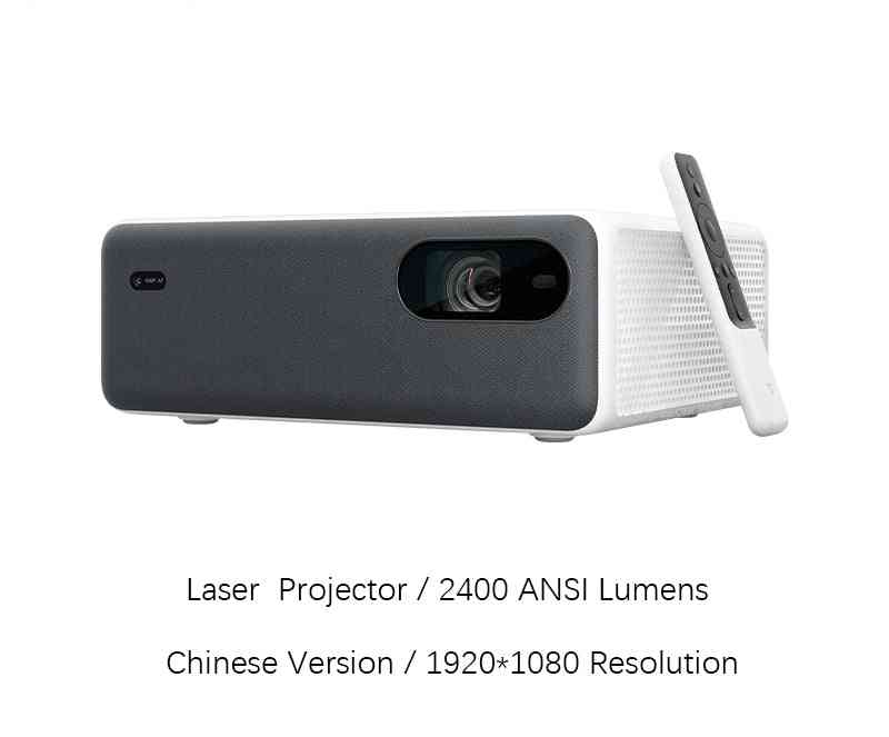 Proyector láser 1080p full hd 2400 ansi lúmenes android wifi bluetooth para home theater 16gb -