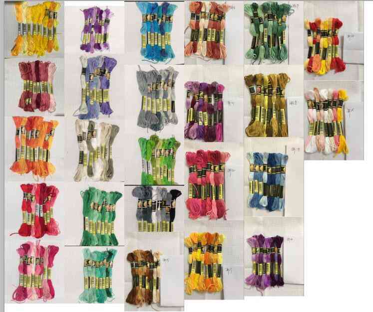 Cotton Embroidery Thread Floss Sewing Skins Craft