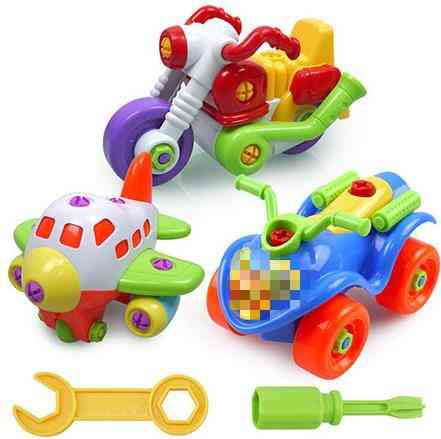 Colorful Pvc Bolts And Nuts, Assembled Toy Car -  Handmade Educational Toys For Children
