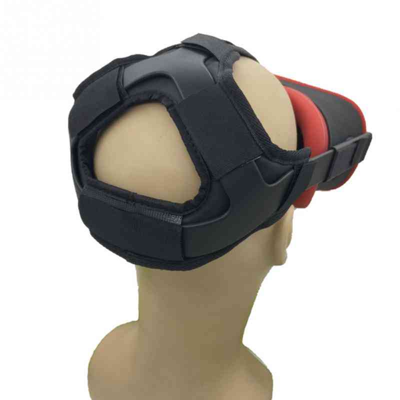 החלקה vr, קסדה, רצועת הקלה בלחץ הראש, כרית קצף עבור oculus quest vr אוזניות כרית סרט לתיקון אביזרי - כחול