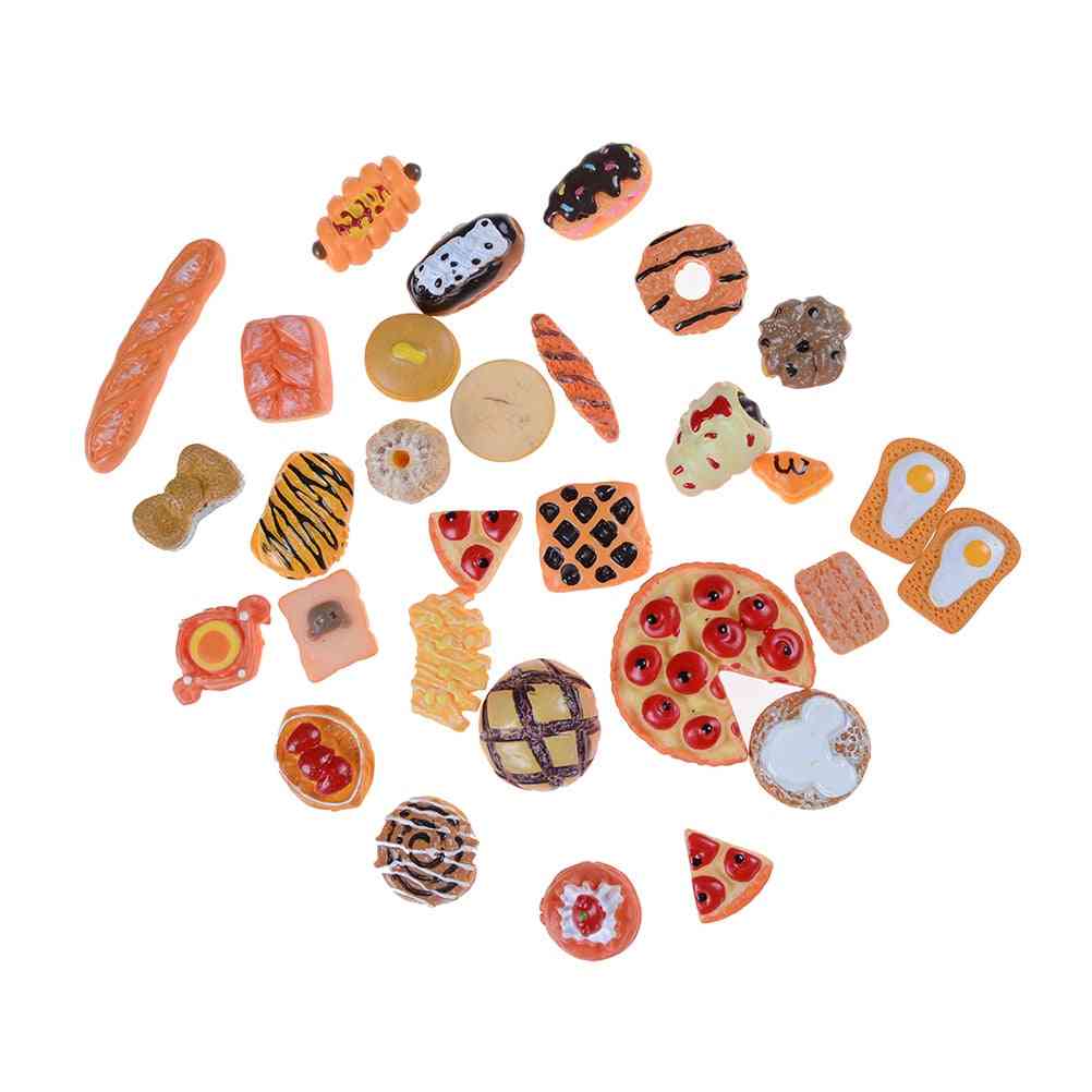 Luštna mini hrana igra igra igračka- torta, sladkarije, sadje, hamburg, piškoti, krofi miniatura za punčke hišna kuhinja