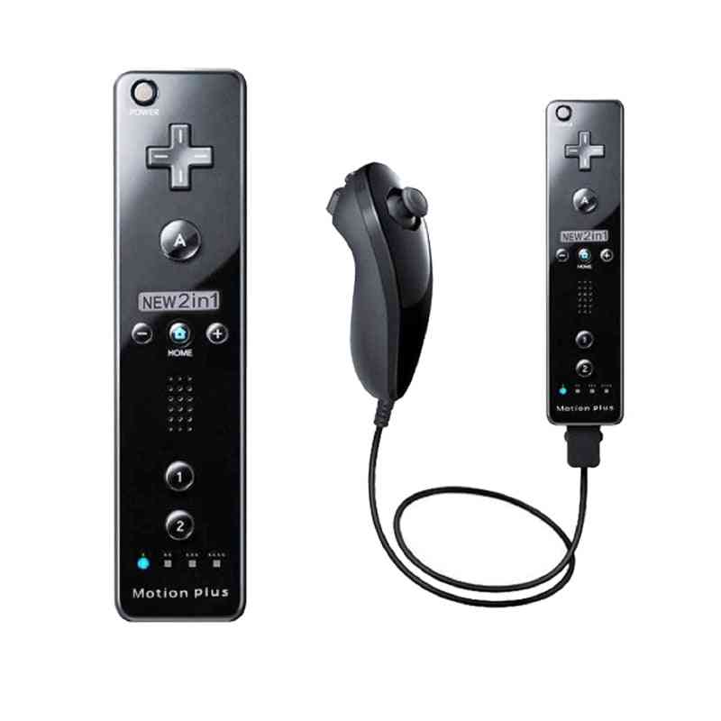 Motion Plus Wireless Remote Gamepad Controller For Nintend Wii Nunchuck