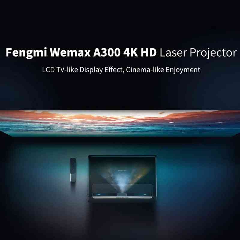 4k Ultra Short Throw Laser Projector - 9000 Ansi Lumen Alpd Tv With Speaker