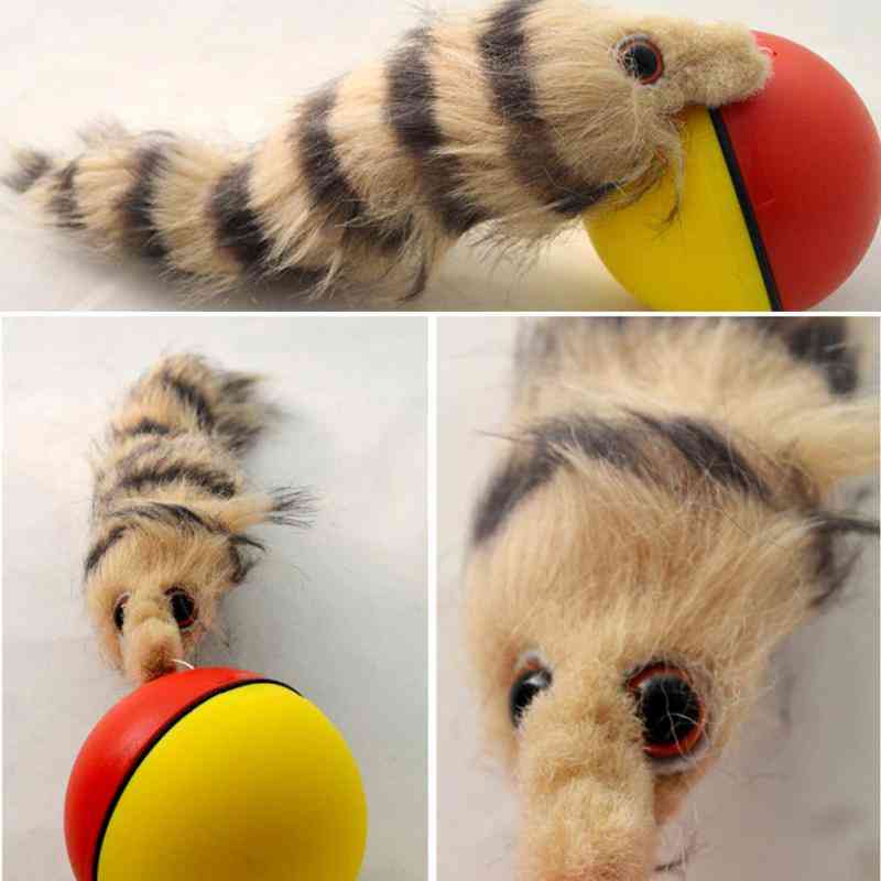 Jumping Rolling Chasing Moving Pet, Weasel Activation Ball Kids Beaver Toy