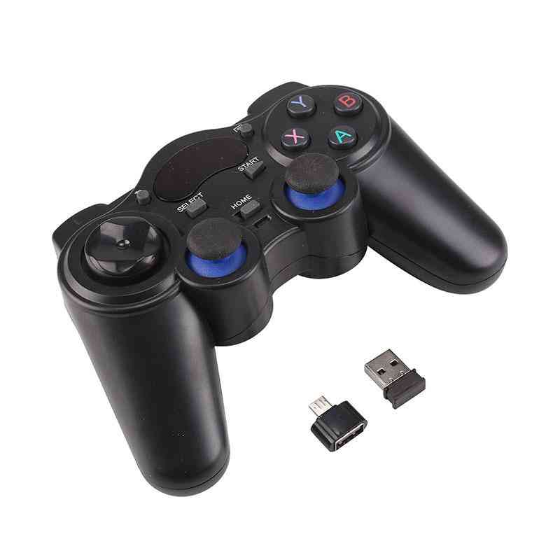 Bezprzewodowy kontroler do gier joystick gamepad z adapterem micro usb do tv box z androidem pc ps3 - 1szt