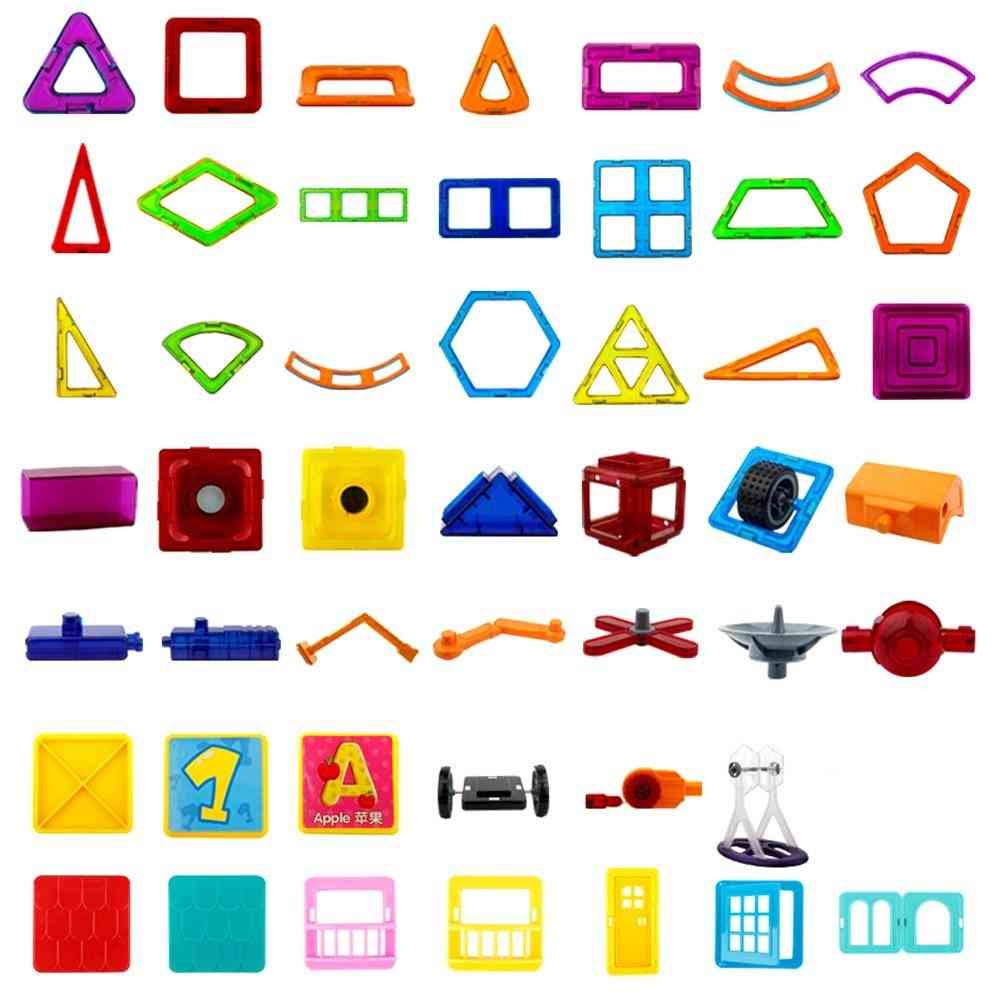 Acessórios de modelagem blocos de construção magnéticos - brinquedos educativos para crianças - verde exército