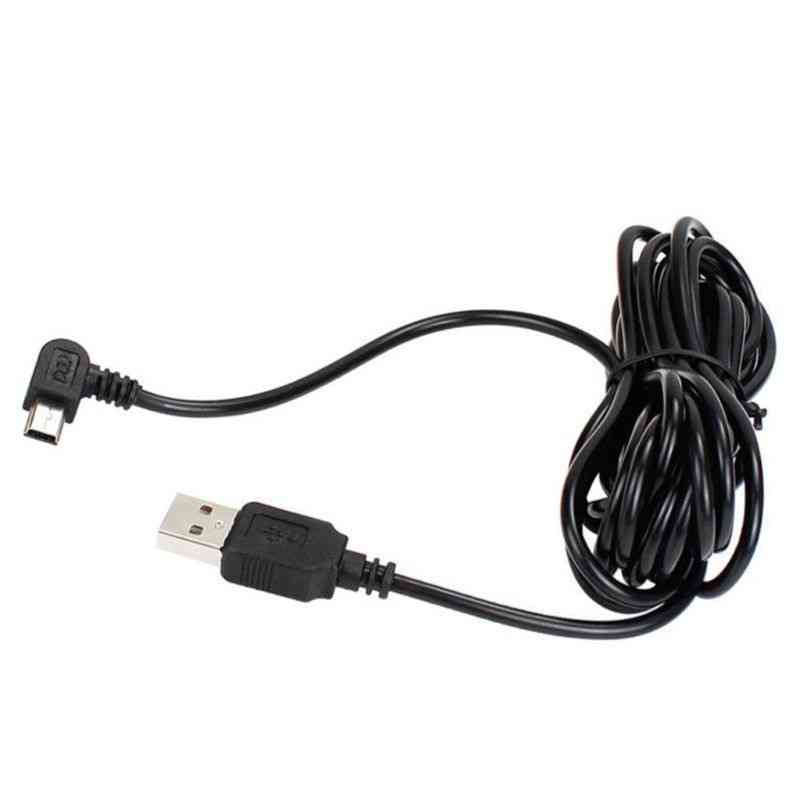 3.5m Usb Type-a To Mini 5pin Right Angle Charging Cable