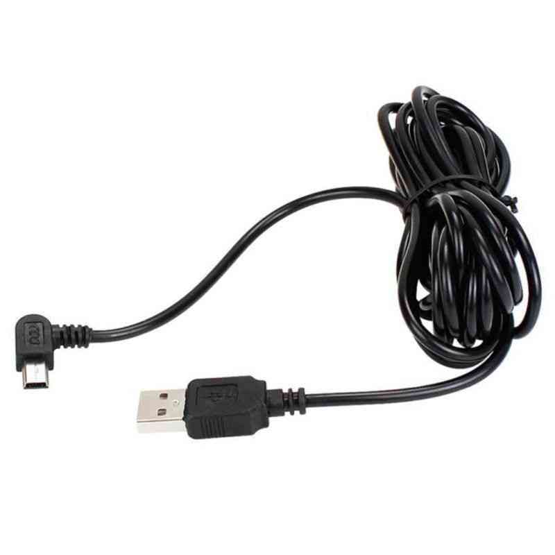 3.5m Usb Type-a To Mini 5pin Right Angle Charging Cable