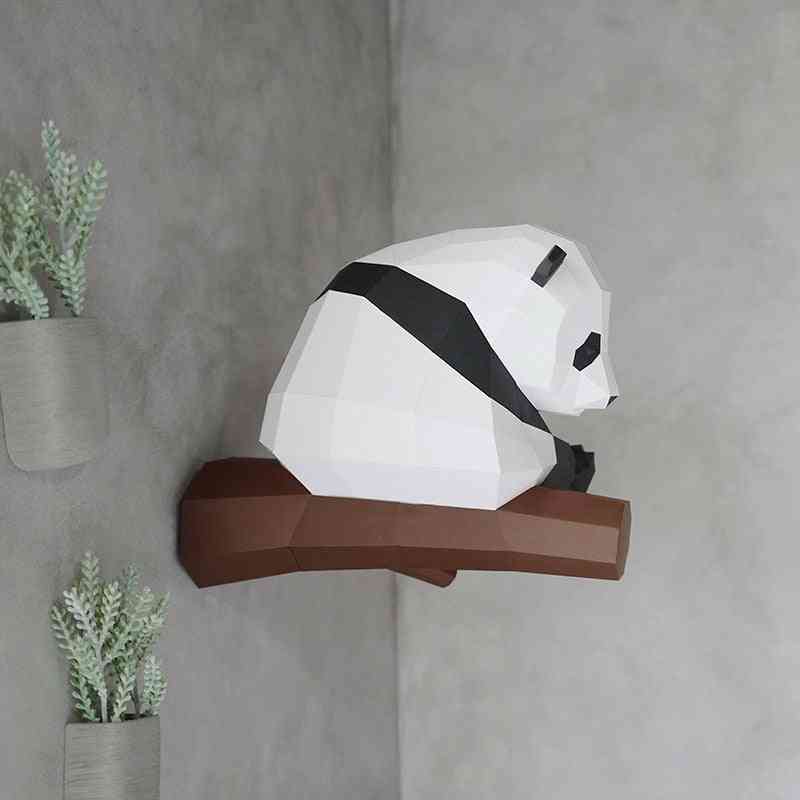 Panda papier 3d material manual kreativny