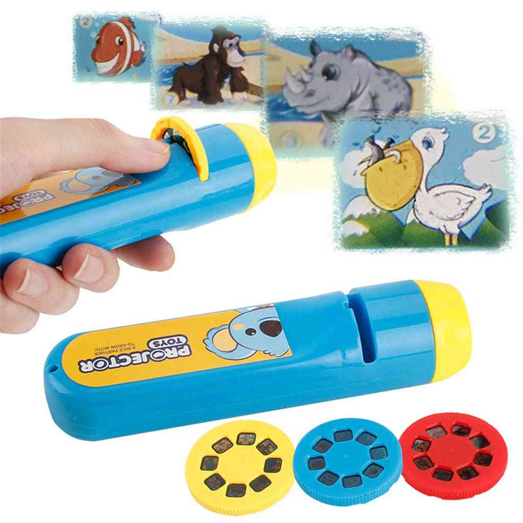 Zabawka-przenośna-projekcja-latarka, realistyczna-zabawka-zwierzęca, zabawka-projekcja-zwierząt-gwiaździste-światła dla dzieci (jak na pokazie) -