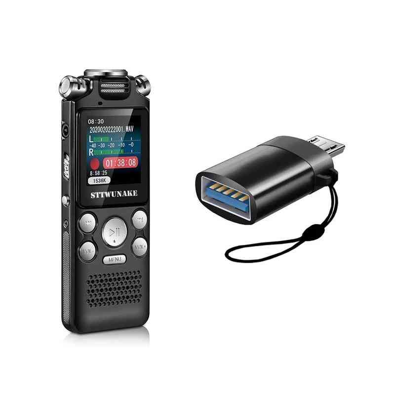 Reportofon digital portabil, cu cablu de date, tip-c otg și căști