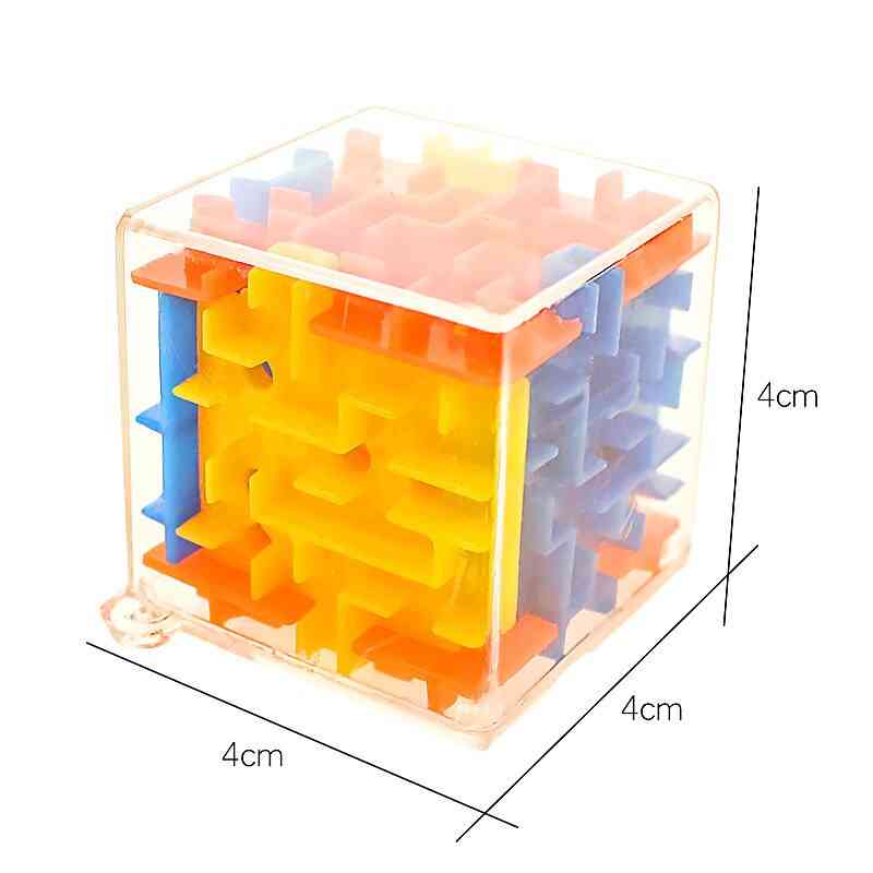 Plastic Mini 3d Cubes-labyrinth Puzzle Game