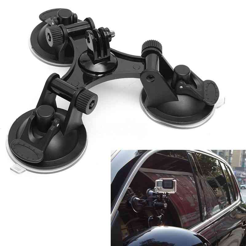 Triple-suction Cup Mount For Mini Action Camera